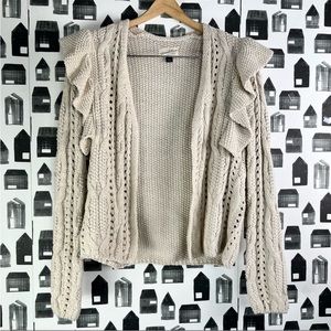 Universal thread / knit, cardigan, cream, women’s extra small